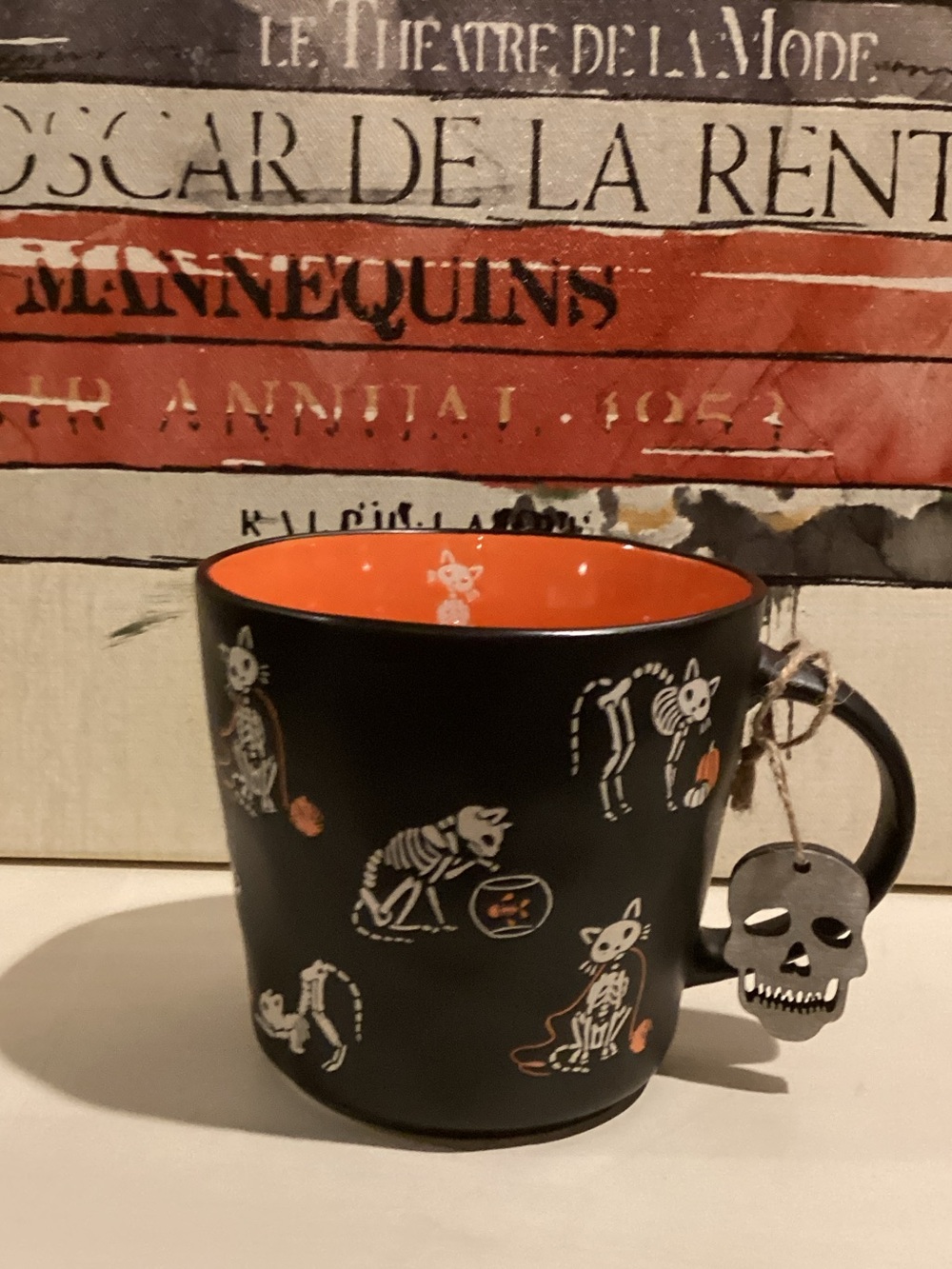 New Prima Design Halloween Skeleton Cat Ceramic Mug 🐈‍⬛